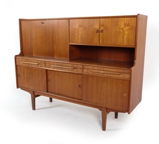 MID-CENTURY DANISH TEAK HIGHBOARD C. 1960S
