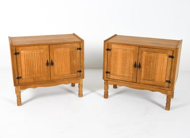 PAIR OF DANISH OAK CABINETS C. 1970S