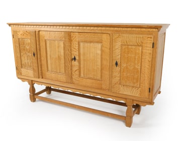 HENNING KJAERNULF DANISH OAK SIDEBOARD C. 1970S