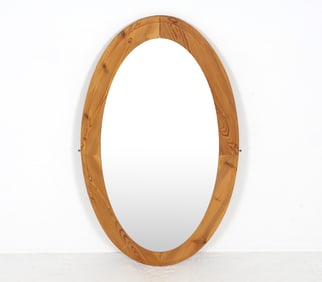 SWEDISH PINE WALL MIRROR C. 1970S