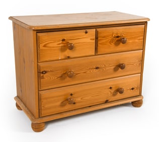 SWEDISH PINE CHEST OF DRAWERS C. 1970S