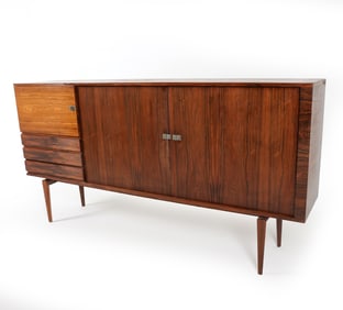 DANISH ROSEWOOD TAMBOUR SIDEBOARD C. 1960S