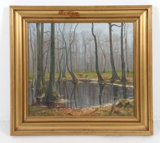 RICHARD NIELSEN (DANISH) LANDSCAPE O/C PAINTING