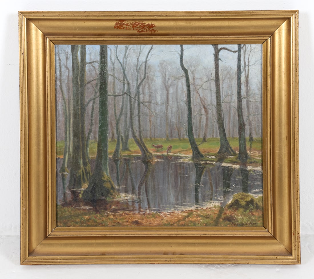 RICHARD NIELSEN (DANISH) LANDSCAPE O/C PAINTING (1 of 16)