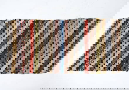 VINTAGE SCANDINAVIAN WOOL ACCENT RUG: Dimensions: L 61" x W 31". Condition: Slight sun fading and fraying, wear consistent with age and use. PER E047