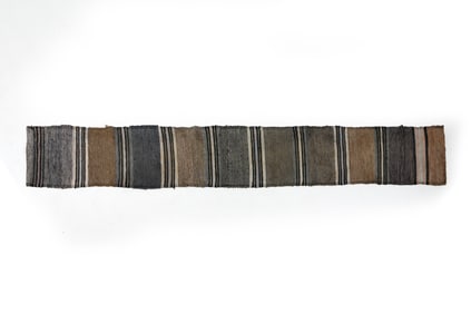VINTAGE WOOL RUNNER RUG 20TH C.