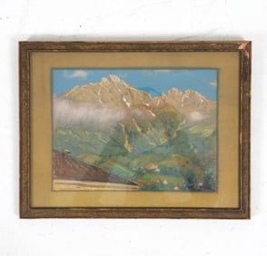 JOSEPH MARGULIES (1896-1984) PASTEL LANDSCAPE