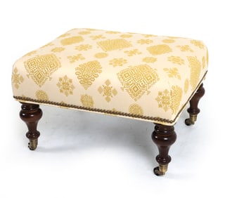 LEE INDUSTRIES EMBROIDERED OTTOMAN