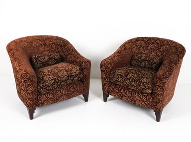 PAIR OF CONTEMPORARY CLUB CHAIRS