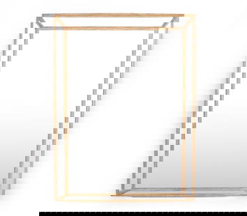 SERENA & LILY CONTEMPORARY WALL MIRROR: Marked to backside Dimensions; H 30" x W 40" Condition: Minor rubbing and dings to edges. Presents well overall.