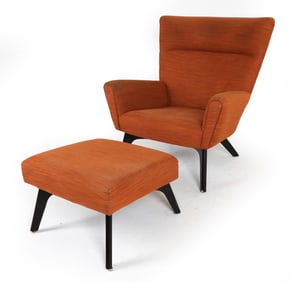ROOM & BOARD BODEN CHAIR & OTTOMAN