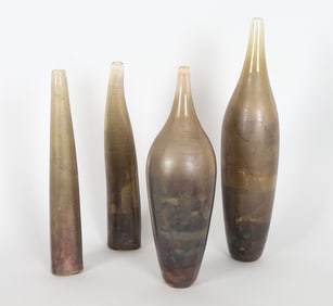 ADAM AARONSON STUDIO GLASS VASE GROUPING