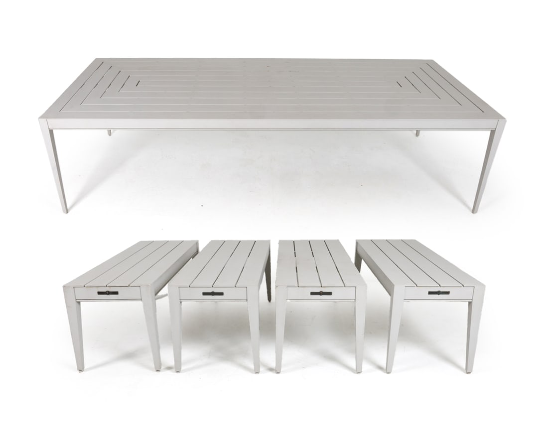 MCKINNON HARRIS DINING TABLE & (4) BENCHES (1 of 20)