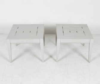 PAIR OF MCKINNON HARRIS SQAURE SIDE TABLES