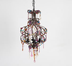 VINTAGE BEADED CHANDELIER