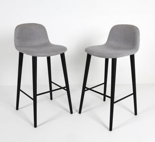 PAIR OF JOBS ITALIAN 'BACCO' SERIES BAR STOOLS