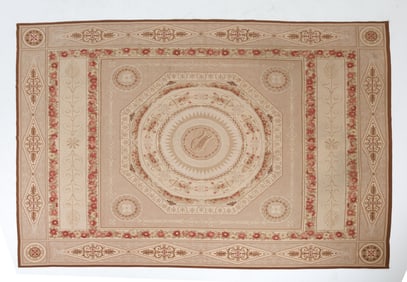 CONTEMPORARY AUBUSSON STYLE RUG