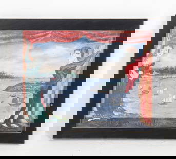 KOLENE SPICHER MARY & TOM LITHOGRAPH: Signed to lower corner. Frame: H 13.25" x W 16.5" Sight: H 11" x W 13.75" Condition: Moderate scuffs and nicks to frame. Wear consistent with age and use.