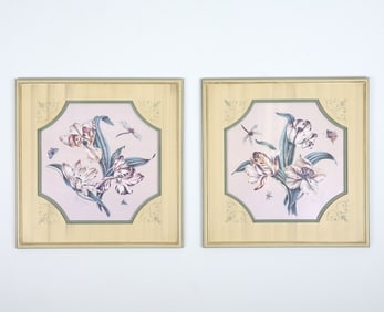 PAIR OF PATZI CRAVEN BOTANICAL PRINTS 20TH C.