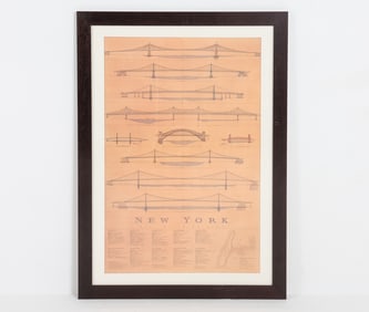 CRAIG HOLMES EAST RIVER BRIDGES PRINT