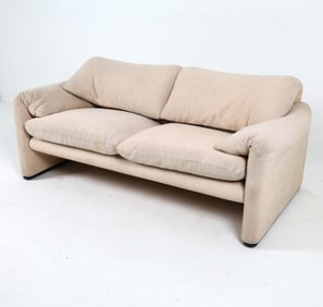 CASSINA MARALUNGA LOVESEAT SOFA C. 1970S
