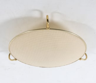 GERMAN ERCO BRASS CEILING LIGHT C. 1960S