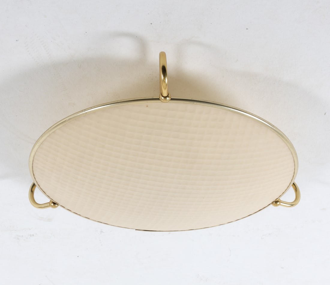GERMAN ERCO BRASS CEILING LIGHT C. 1960S (1 of 13)
