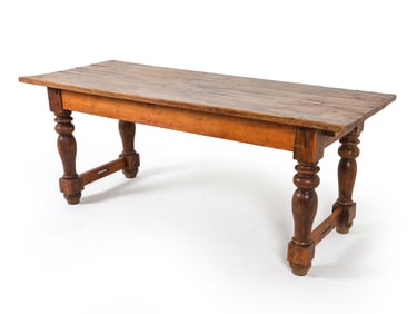 18TH C. DUTCH OAK DINING OR CONSOLE TABLE