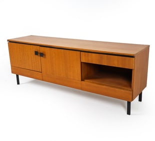 GERMAN TEAK LOW SIDEBOARD C. 1960S