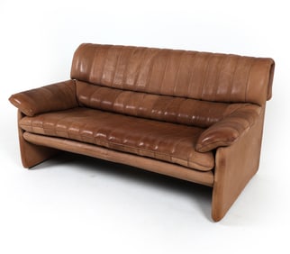 DE SEDE DS 86 LEATHER SOFA C. 1970S