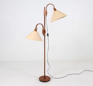 DOMUS DANISH TEAK FLOOR LAMP C. 1970S