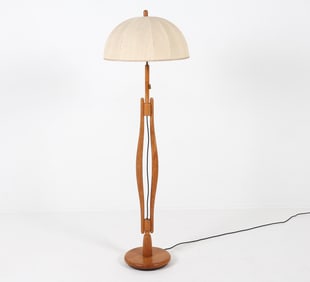 ATTR. ASMUTH LEUCHTEN GERMAN TEAK FLOOR LAMP