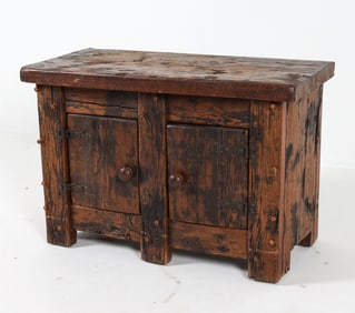 FRENCH PRIMITIVE PINE CABINET