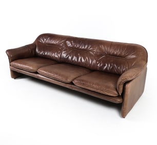 DE SEDE DS 16 LEATHER SOFA C. 1970S