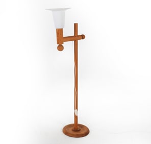 LUXUS VITTSJO SWEDISH PINE FLOOR LAMP C. 1970S