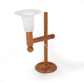 LUXUS VITTSJO SWEDISH PINE TABLE LAMP C. 1970S