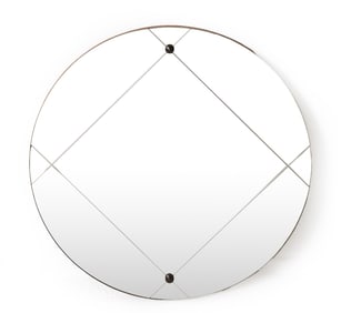 GERMAN ROUND WALL MIRROR C. 1960S