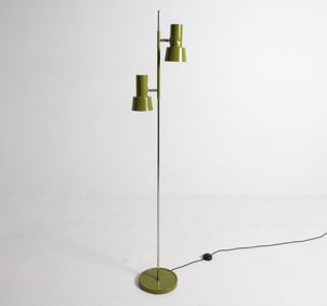 SCANDINAVIAN GREEN FLOOR LAMP C. 1970S