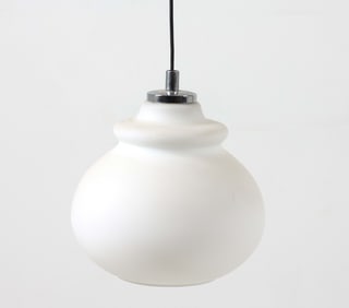GERMAN GLASS PENDANT LIGHT C. 1970S