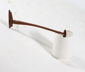DUTCH TEAK WALL SCONCE C. 1960S
