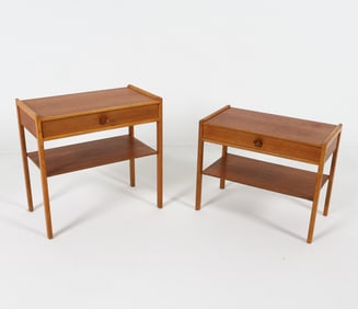 PAIR OF SWEDISH TEAK NIGHTSTANDS C. 1960S