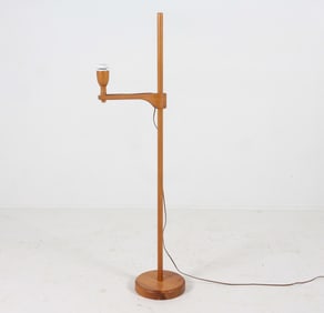 CARL MALMSTEN SWEDISH PINE FLOOR LAMP C. 1970S