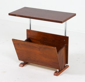 DUTCH MODERNIST ROSEWOOD MAGAZINE RACK C. 1960S