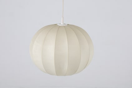 DUTCH PARTCHMENT COCOON CEILING LAMP C. 1960S