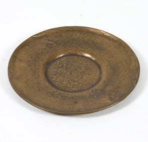 GERMAN BRONZE PLATTER C. 1970S