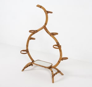DUTCH BAMBOO PLANT STAND C. 1970S
