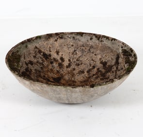 WILLY GUHL STYLE CEMENT OUTDOOR PLANTER C. 1970S