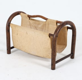 SCANDINAVIAN BAMBOO MAGAZINE RACK C. 1970S