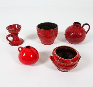 WEST GERMAN CERAMIC GROUPING C. 1970S