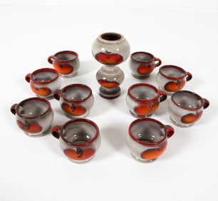 CARSTENS WEST GERMAN CERAMIC GROUPING C. 1970S